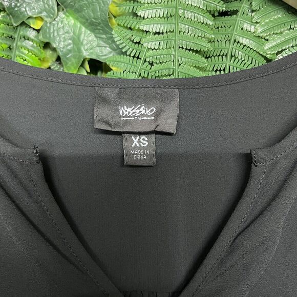 MOSSIMO Dress Women‎ XS Black Blouson Sheath Stretched Waist 2236 - Picture 4 of 7